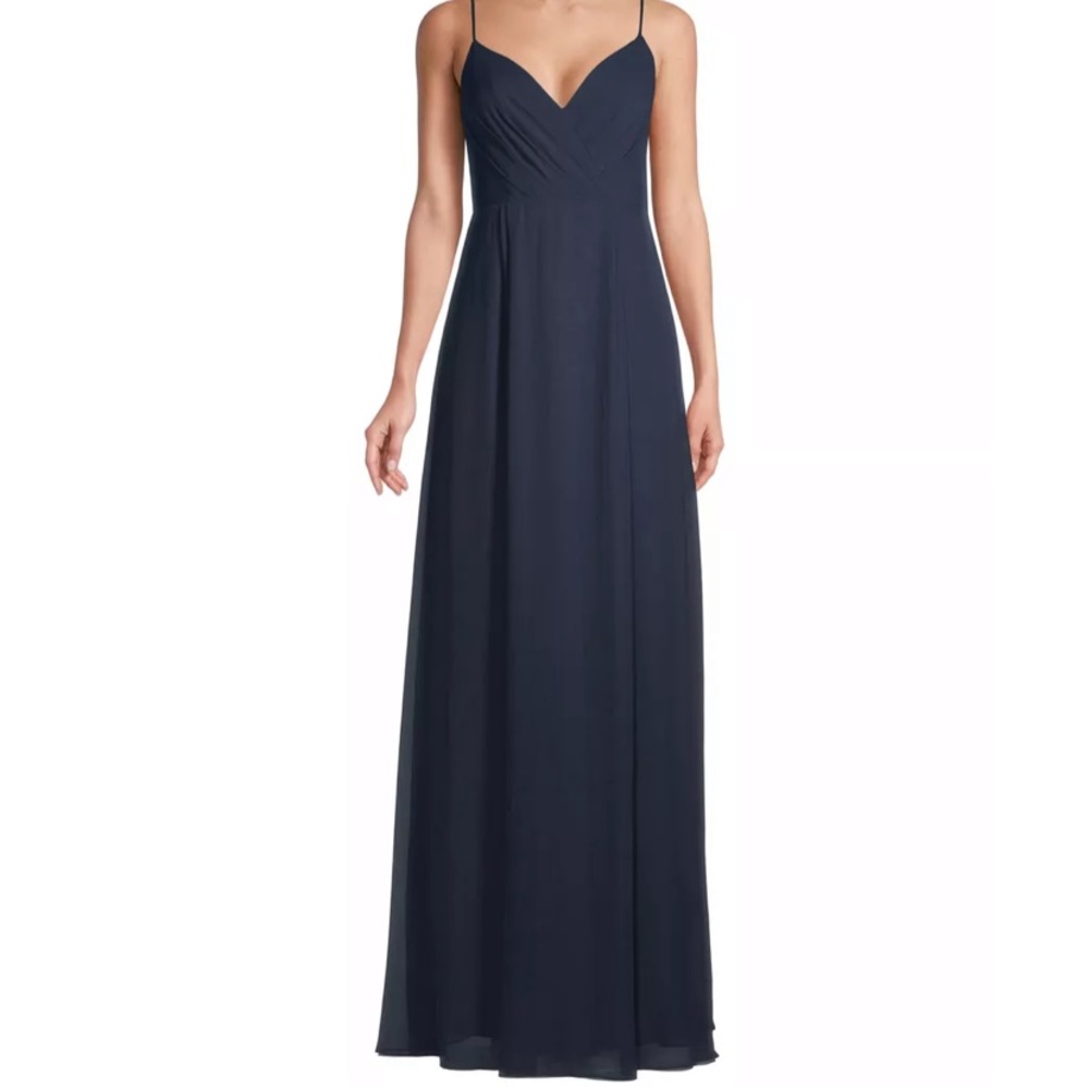 Bill Levkoff Navy Bridesmaids Dress